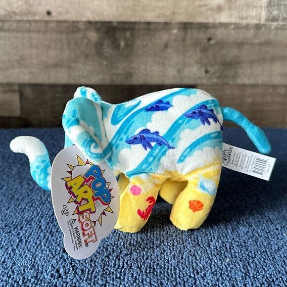 Bundle of 3 Pop Art Soft Elephants, Wabbit, Splash, and Bacon  All New with Tags - Picture 10 of 14